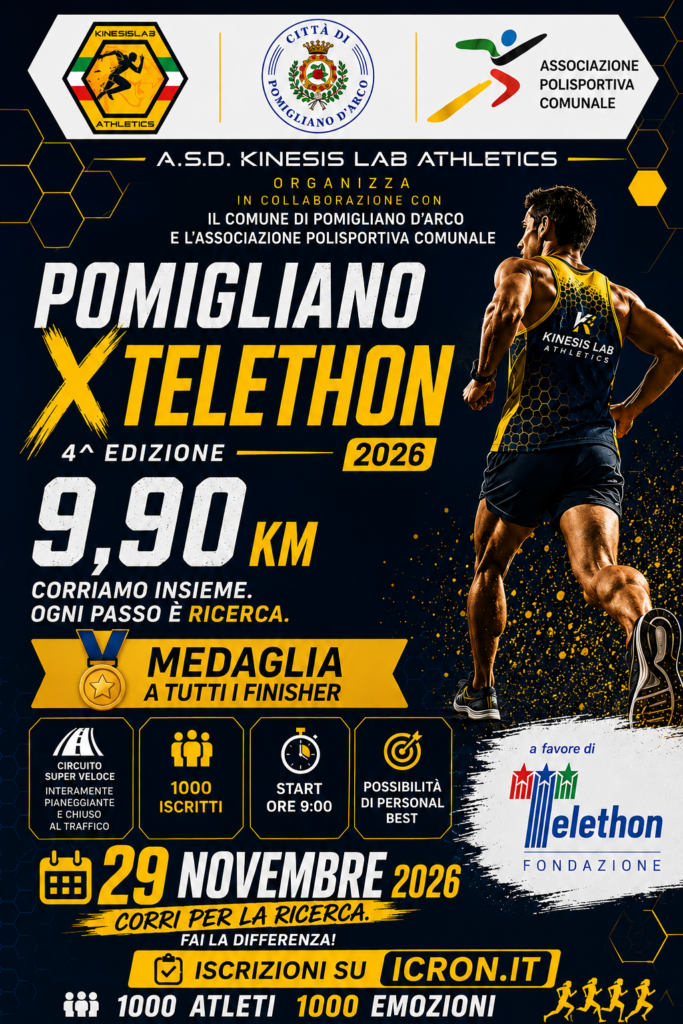 Locandina POMIGLIANO PER TELETHON 2026