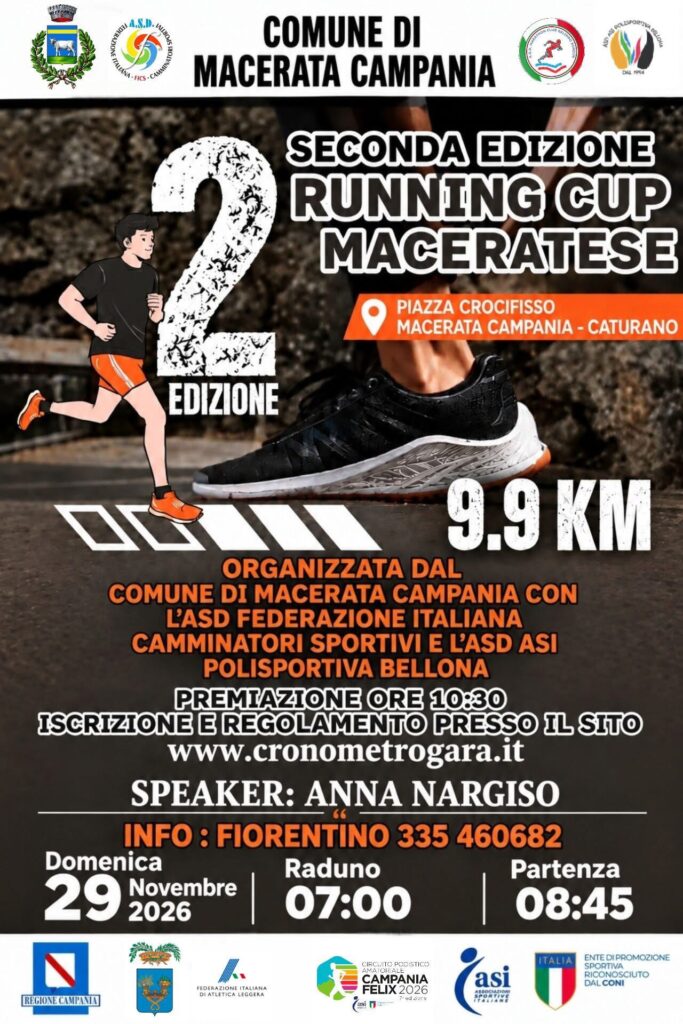 Locandina 2^ RUNNING CUP MACERATESE